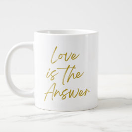 Liebe ist die Answer 20 oz Jumbo Tasse
