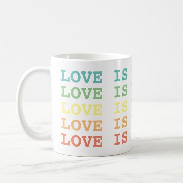 Liebe ist die Antwort Kaffeetasse (Links)