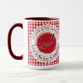 Liebe ist die Antwort. Tasse