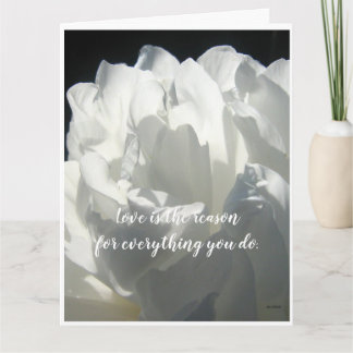 Liebe ist die aus Gründen geklappte Grußkarte Karte