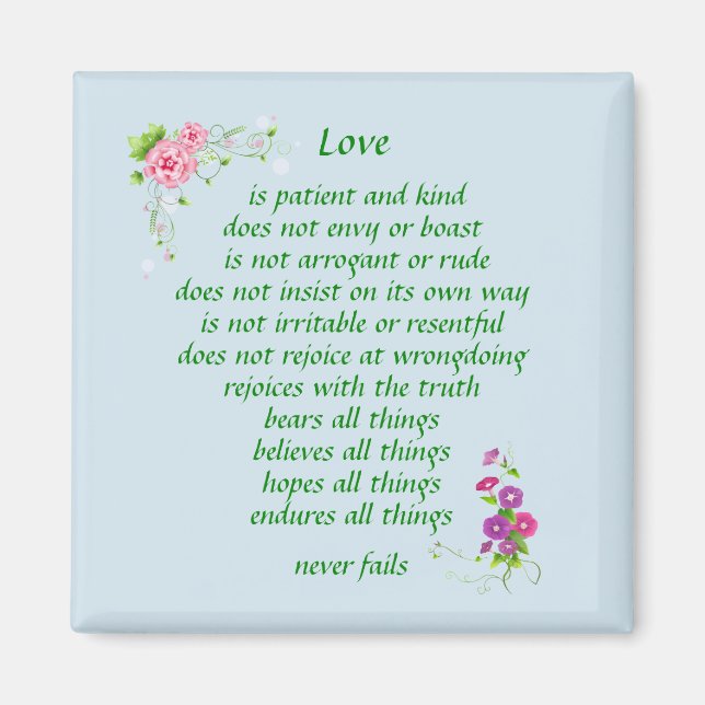 Liebe ist die Beste - Magnet (Vorne)