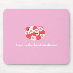 "Liebe ist die beste Medizin" Mausklick Mousepad