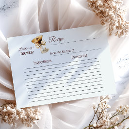 Liebe ist die Brewing Bow Brautparty Rezept Card