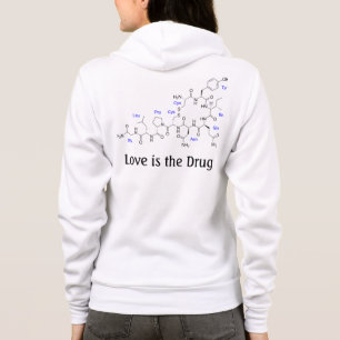 Liebe ist die Droge - Oxytocin-Molekül Hoodie