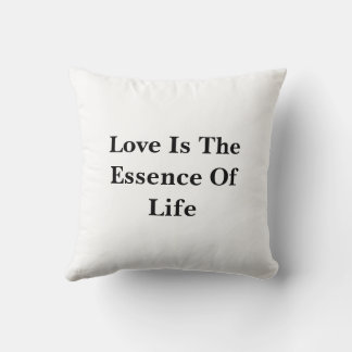Liebe ist die Essenz des Lebens Kissen Abdeckung