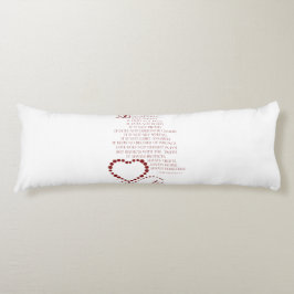 Liebe ist die Liebe des Patienten ist Typ 1 Korint Seitenschläferkissen