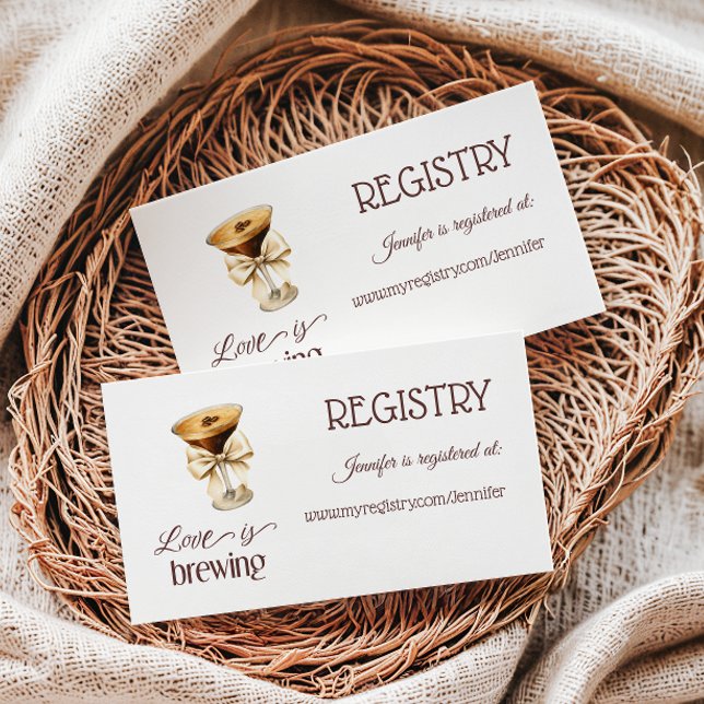 Liebe ist die Registrierung des Bow Coffee Brautpa Begleitkarte (Von Creator hochgeladen)