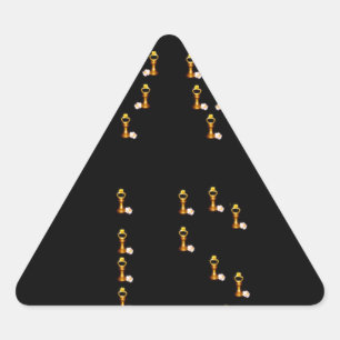 Liebe ist dreieckiger aufkleber