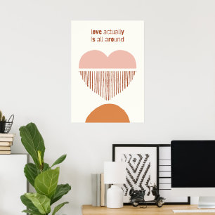 Liebe ist eigentlich überall poster
