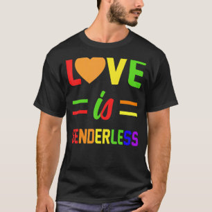 Liebe ist ein geschlechtsloser lesbischer Gay Bise T-Shirt