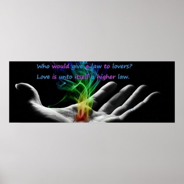 Liebe ist ein höheres Gesetz Poster (Vorne)