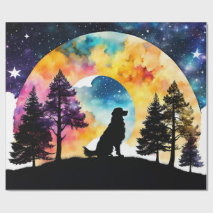 Liebe ist ein Hund, der für Sie gewartet wird Geschenkpapier