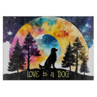Liebe ist ein Hund, der für Sie gewartet wird *Per