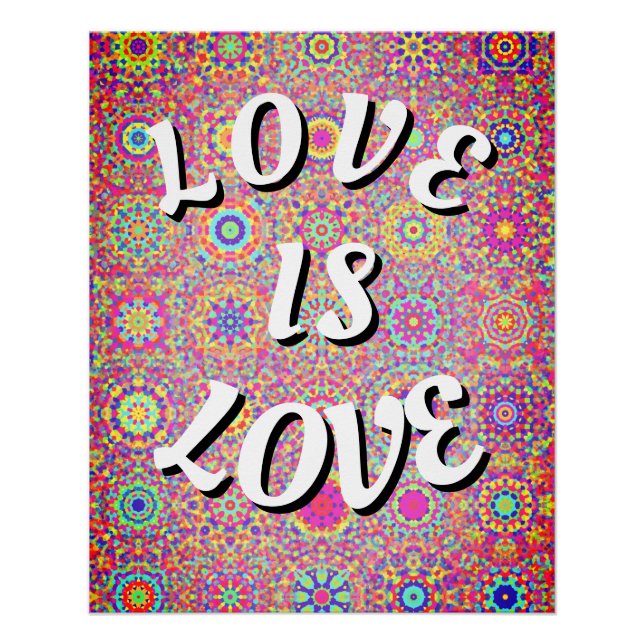 Liebe ist ein Liebe-Poster Poster (Vorderseite)