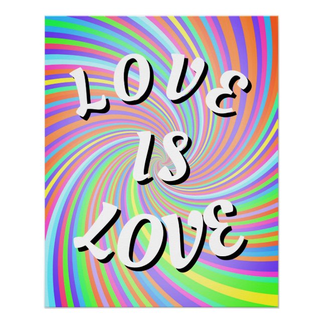 Liebe ist ein Liebe-Poster Poster (Vorderseite)