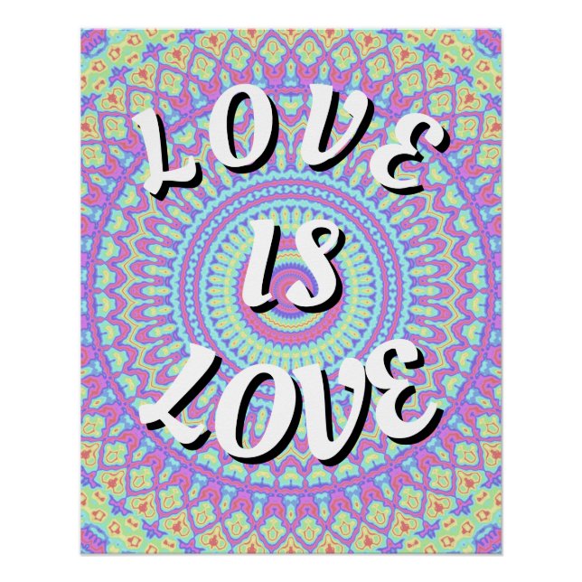 Liebe ist ein Liebe-Poster Poster (Vorderseite)