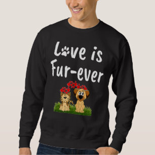 Liebe ist ein Mittel zur Rettung von Katzen und Hu Sweatshirt