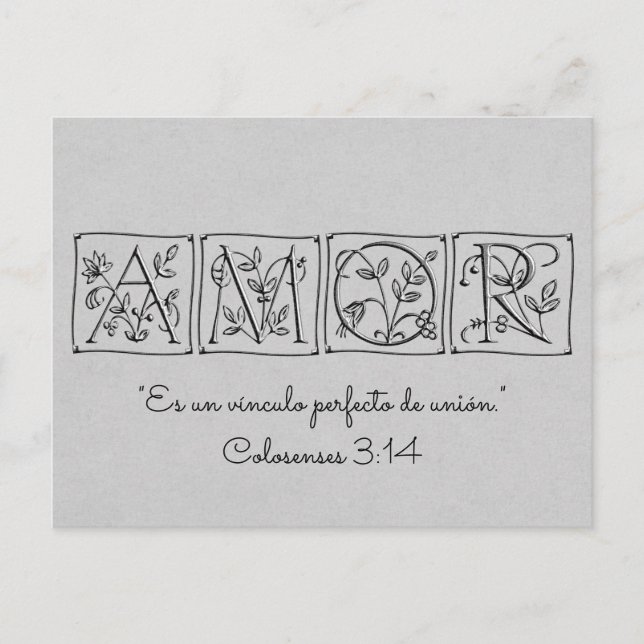 Liebe ist ein perfekter Bond aus Gewerkschaft~Scri Postkarte (Vorderseite)