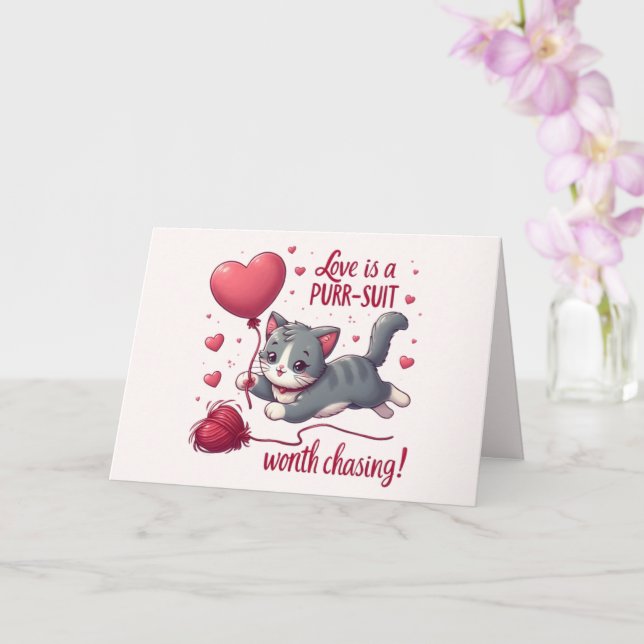 Liebe ist ein Pursuit, das es wert ist, Niedliche  Karte (Orchidee)