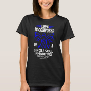 Liebe ist ein Single-Soul in zwei Körpern als T-Shirt