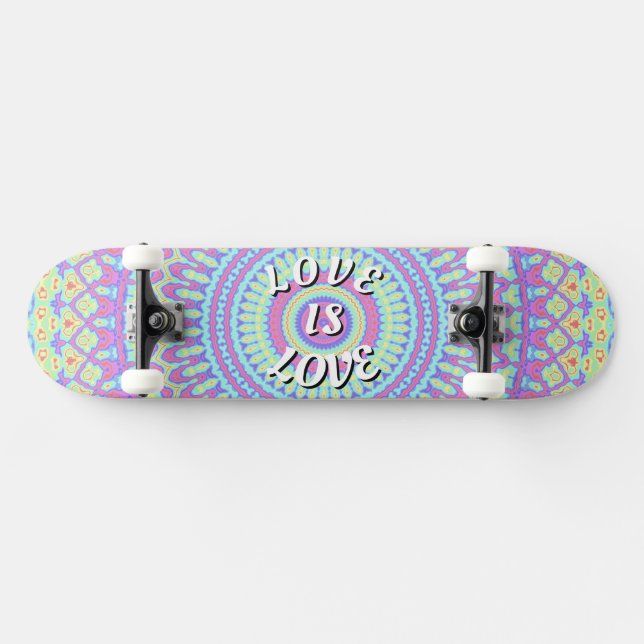 Liebe ist ein Skateboard für Lieben (Horizontal)