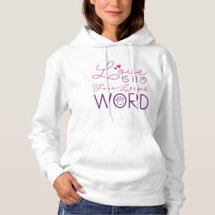 Liebe ist ein vierbeiniges Wort Hoodie