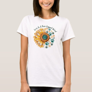 Liebe ist ein vierbeiniges Wort, Hundeliebhaber, H T-Shirt