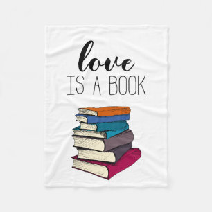 Liebe ist eine Buchdecke für Buchliebhaber Fleecedecke