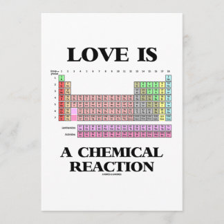 Liebe ist eine chemische Reaktion (periodische Einladung