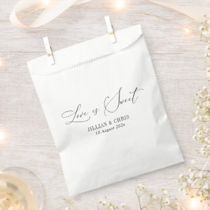 Liebe ist eine einfache Hochzeit Geschenktütchen