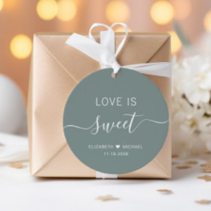 Liebe ist eine grüne Hochzeit in süßem Alter Geschenkanhänger