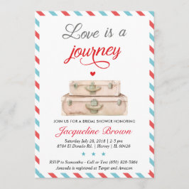Liebe ist eine Journey Bridal Dusche Einladung
