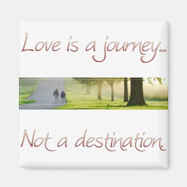 Liebe ist eine Reise Magnet (Vorne)