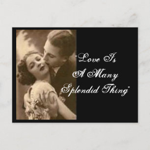 "Liebe ist eine sehr schöne Sache" Postkarte