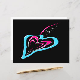 Liebe ist eine Spur des Herzens Postkarte