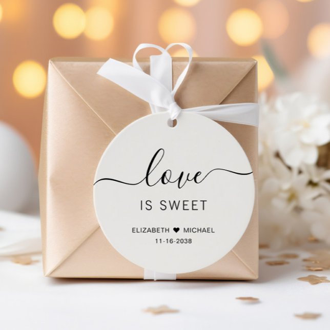 Liebe ist eine süße Cremetehe Geschenkanhänger (Von Creator hochgeladen)