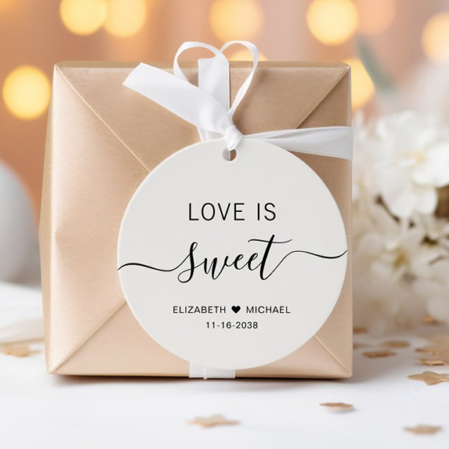 Liebe ist eine süße Cremetehe Geschenkanhänger (Von Creator hochgeladen)