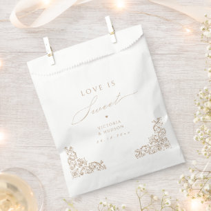Liebe ist eine süße, neutrale, elegante Vintage Ho Geschenktütchen