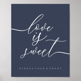 Liebe ist eine Süßwasserflotte Poster