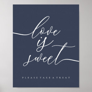 Liebe ist eine Süßwasserflotte Poster