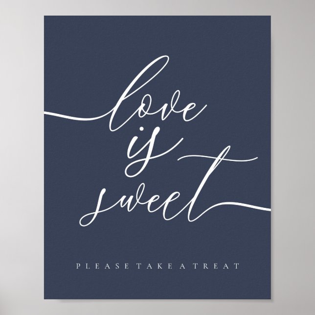 Liebe ist eine Süßwasserflotte Poster (Vorne)