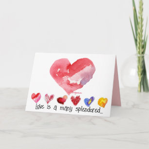 Liebe ist eine Vielzahl von hervorragenden .... Va Feiertagskarte