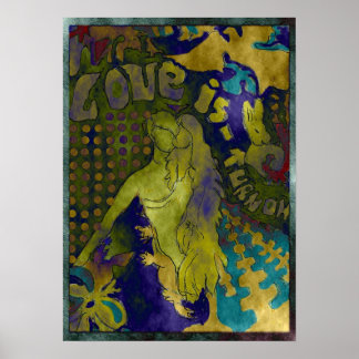 Liebe ist eingeschaltet poster