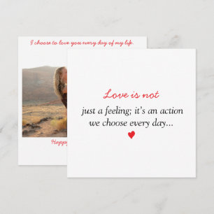 Liebe ist es nicht.. Ein Valentinstag eines Fotos Feiertagskarte