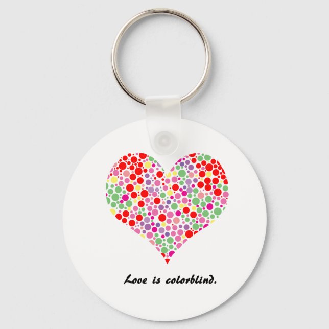 Liebe ist farbenblind. Schlüsselanhänger (Vorderseite)