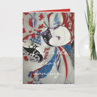 Liebe ist feiertagskarte