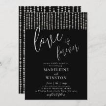 Liebe ist Forever Glitzer Diamond Glitzern Hochzei