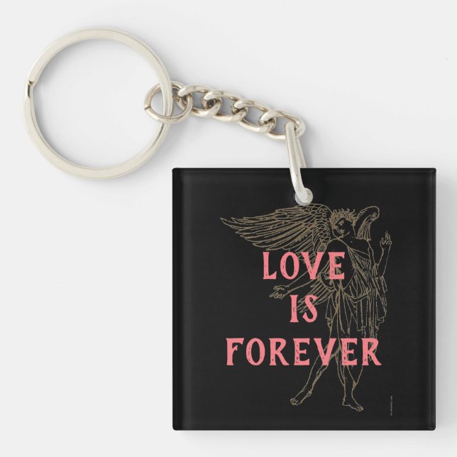 Liebe ist Forever Schlüsselanhänger (Vorderseite)