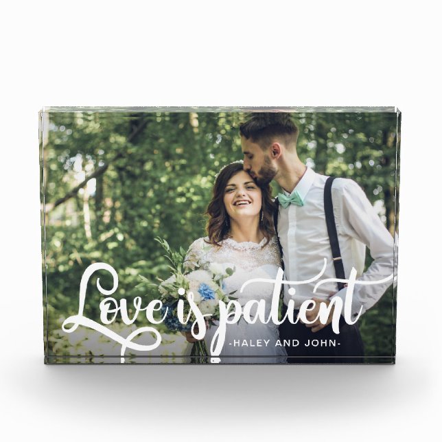 Liebe ist Foto und Name des Patienten (Vorderseite)