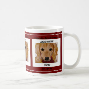 Liebe ist für immer golden tasse